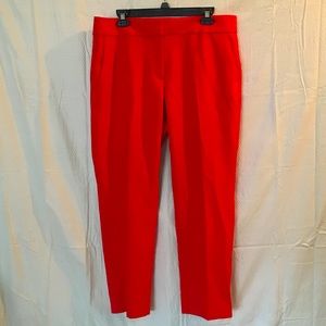 LOFT | Red Julie Ankle Pants Size: 12